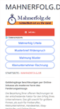 Mobile Screenshot of mahnerfolg.de